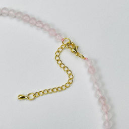 Бусы из Розового кварца с кулоном 42 см +