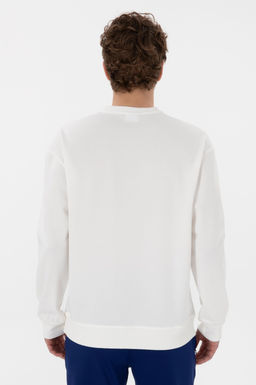 Erkek Beyaz Sweatshirt Sepette S_rpriz _ndirim - U.s. polo assn фото 5