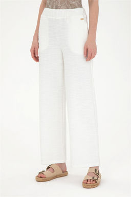 Женские спортивные штаны цвета экрю - U.s. polo assn фото 2