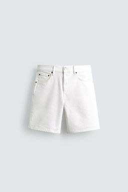 BERMUDA DENIM REGULAR FIT / Blanco roto - Zara фото 7
