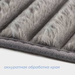 Коврики для ванной и туалета SAVANNA Оливия, 2 шт, 40?50 см, 50?80 см, цвет серый фото 4