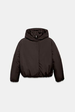 WATER-REPELLENT WINDPROOF PUFFER ANORAK WITH HOODIE - Zara фото 9