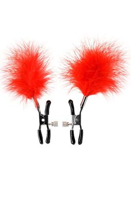 Зажимы для сосков TOYFA Theatre, металл, красный