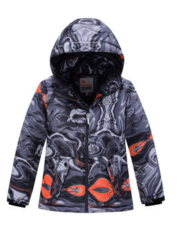 Горнолыжный костюм Valianly подростковый для мальчика темно-серого цвета 9229TC  фото 2