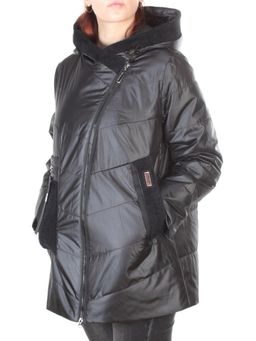 22-307 BLACK Куртка демисезонная женская AKiDSEFRS (синтепон 100 гр.) - Фабричный китай фото 3