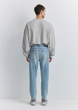 Milan Classic Denim Vintage Ac?k Mavi Jean Pantolon фото 5