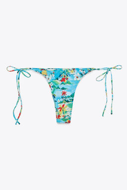 TROPICAL PRINT BIKINI BOTTOMS - Zara фото 5
