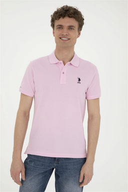 Мужская розовая базовая футболка Неожиданная скидка в корзине - U.s. polo assn фото 3