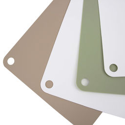 51767 WERNER Набор гибких разделочных досок RAMO из 4 шт.: 40,0x28,5x0,2 см, 35,0x25,0x0,2 см, 30,0x21,2x0,2 см, 25,0x17,5x0,2 см. Цвета: коричневый, белый, зеленый. Материал: полиэтилен.  фото 9