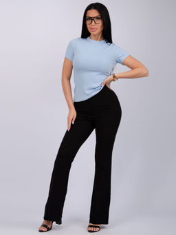 Футболка "Скимс" голубая, трикотаж лапша