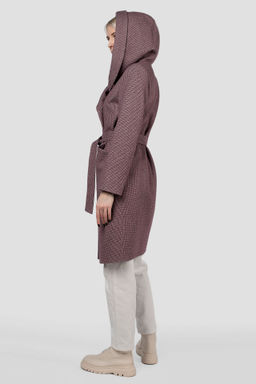 Пальто женское демисезонное (пояс) - El podio фото 3