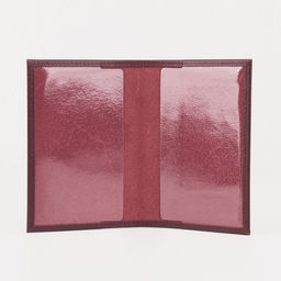 Обложка для паспорта TEXTURA, бордовая