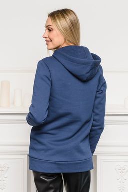 Худи из футера 3-хн Нью-Йорк королевский синий - Амадэль фото 2