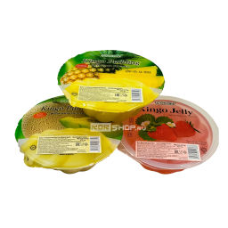 Набор из 3 вкусов Фруктовые желе и пудинг (Ананас + Клубника + Медовая дыня) Кинго (Kingo) Cocon, Малайзия, 420 г*3шт. Акция