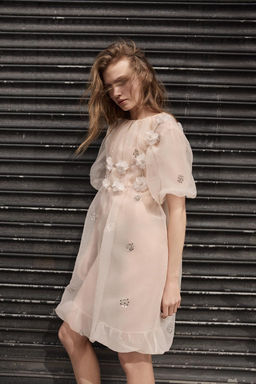 ORGANZA DRESS WITH RHINESTONES - Zara фото 2