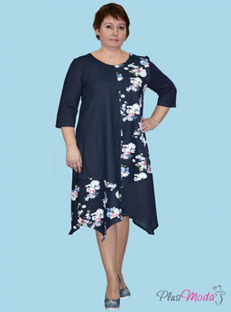 Платье Модель №1 размеры 52-62 - Plusmoda фото 4