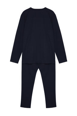 TRENDYOL MAN Siyah Regular Fit Orme Pijama Tak?m? TMNAW24PT00008 - Trendyolmilla фото 8