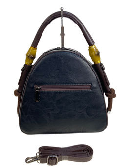 Женская сумка из искусственной кожи, цвет черный - Greta фото 2