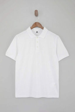 Lacivert - Mavi- Beyaz Slim/Dar Kesim 3lu Paket Polo Yaka T-shirt TMNSS25PO00047