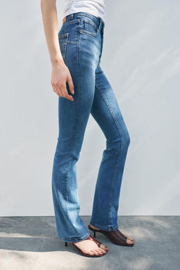 ZW COLLECTION BOOTCUT FULL LENGTH MID-WAIST JEANS - Zara фото 15