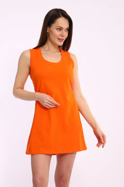 Ночная сорочка женская из кулирки Машенька оранжевый - Амадэль фото 7