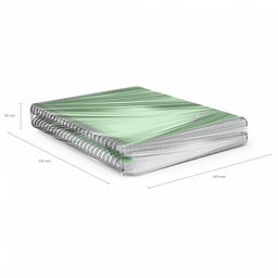 Цена за 4 шт. Тетрадь общая с пластиковой обложкой на спирали ErichKrause Motion, зеленый, A5, 80 листов, клетка фото 6