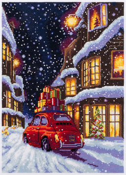 Набор для вышивания PANNA PR-7497 Рождественская улочка 22.5 х 30 см