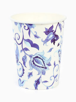 Цена за 2 шт. Стакан бумажный одноразовый «Синие Узоры», 250 мл 6 шт