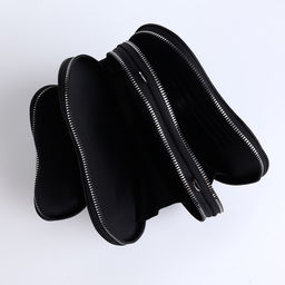 Сумка женская кросс-боди на молнии, в форме сердца, 20×5×16 см, чёрная