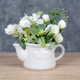 Цветочная композиция Букет гортензий 13х8,5х14 см / NW713/FLM-102 / (Желтый) - Галеонтрейд фото 2