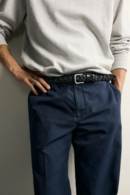 PANTAL?N RELAXED FIT LAVADO / Azul - Zara фото 5