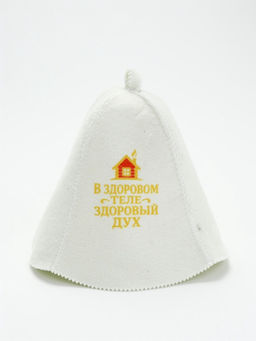 Набор кружка для пива 500 мл и шапка банная "Здоровый дух"