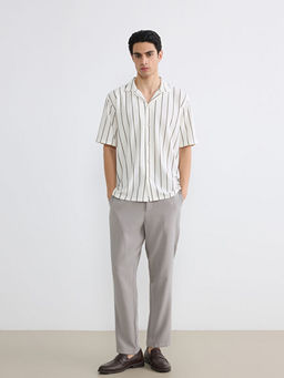 Regular Fit ?izgili Erkek G?mlek