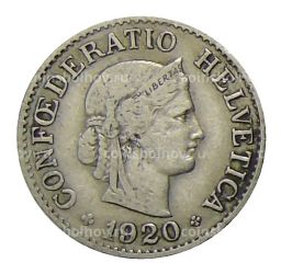 10 раппенов 1920 года Швейцария