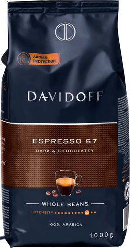 Davidoff. Espesso 57 (зерновой) 1 кг. мягкая упаковка