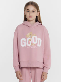 Анорак для девочек зефирно-розовое с печатью - Mark formelle фото 2