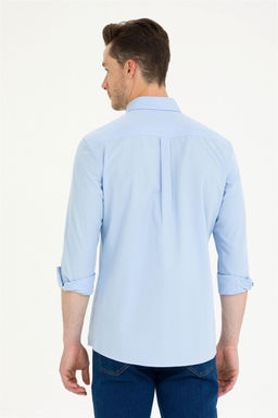 U. S. Polo Assn Мужская голубая рубашка с длинным рукавом - U.s. polo assn фото 12
