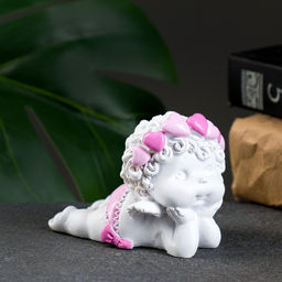 Фигура Ангел лежит личико на ручках 8?5.5?6.5 см