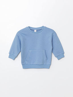 Uzun Kollu Basic Erkek Bebek Sweatshirt