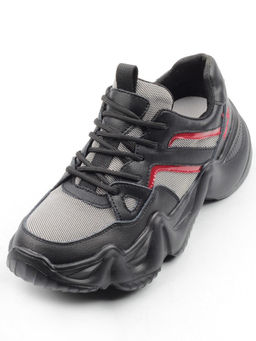 05-DHJ03-1 BLACK Кроссовки женские (нат.кожа, нат.замша, текстиль)