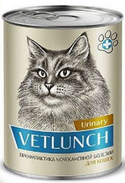 Vetlunch конс. д/кош. профилактика мочекам. болезни 340 г. 1/12
