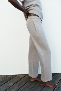 FADED WIDE-LEG TROUSERS - Zara фото 4