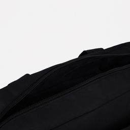 Сумка спортивная на молнии, 3 наружных кармана, длинный ремень, цвет чёрный - Simaland фото 4