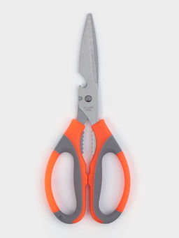 Цена за 2 шт. Ножницы кухонные Доляна «Драйв», 22 см, с открывалкой для бутылки, оранжевые