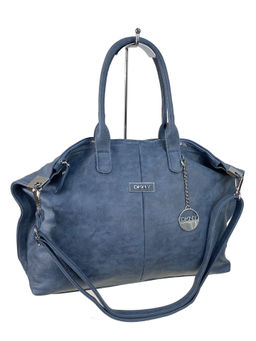 Женская сумка из искусственной кожи, цвет серо-голубой