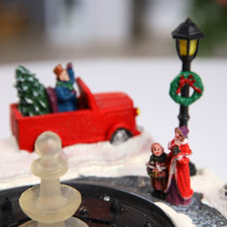 Светодиодная фигура «Ратуша» 25.5×25.5×21 см, полистоун, от батареек АА×3, USB, свечение мульти