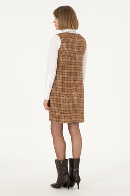 Женское тканое платье кокосового цвета Неожиданная скидка в корзине - U.s. polo assn фото 4