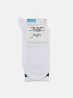 Цена за 2 пары. Носки Классические CONTE ACTIVE Хлопковые носки с яркими полосками из люрекса белый-зеленый - Conte elegant фото 9