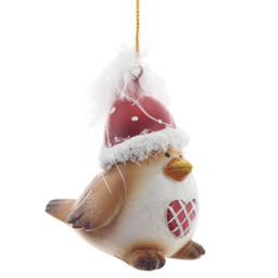 Фигурка декоративная подвесная "Птичка", L5 W5,5 H6,5 см, 2в.