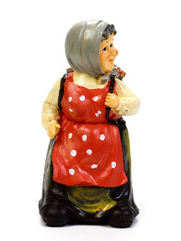 Садовая фигура из полистоуна «Бабушка с гусем», 10×10×20 см, Greengo